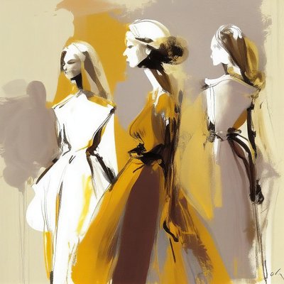 Pintura minimalista expressionismo abstrato, pintura de mulher, Impressões murais de F. Abderrahim