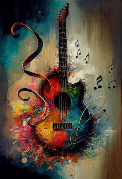 Sinfonia a cores: arte abstracta inspirada na música de F. Abderrahim