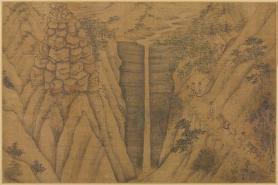 Habitação nas montanhas Longmian ("Dragão Adormecido") de follower of Li Gonglin
