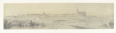 Vista de Elburg, 1672 Fotos de desenhos da invasão francesa da Holanda em 1672 por Adam Frans van der Meulen preservados na Manufacture des Gobelins (título da série) de frères Moreau