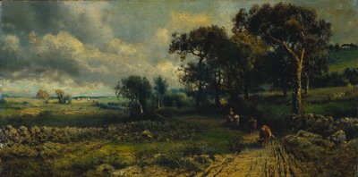 Nuvens felpudas de imitator of George Inness