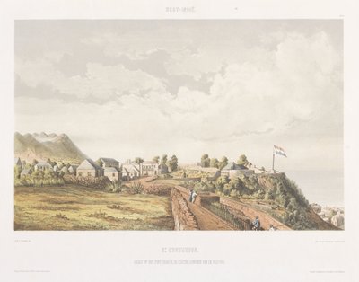 Vista de Fort Oranje e De Krater em Santo Eustáquio
Gezigten uit Neerland