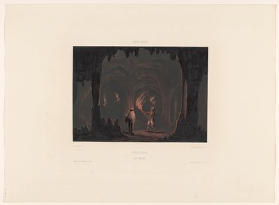 Cavernas de Hato Curaçao. Cave of Hato (título no objeto) de jonkheer Jacob Eduard van Heemskerck