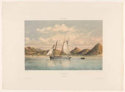 São Martinho São Martinho. Baía e cidade (título no objeto) de jonkheer Jacob Eduard van Heemskerck