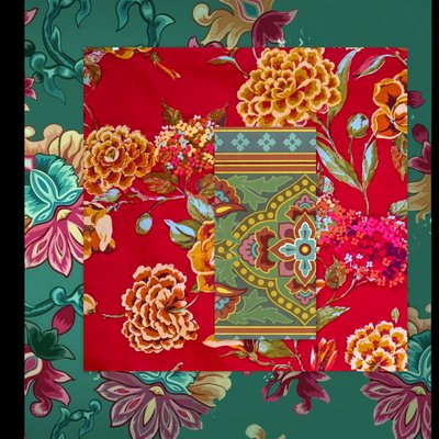 COLAGEM FLORAL MISTA, 2018 (técnica mista) de linda arthurs