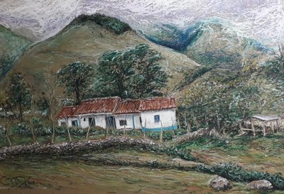 PAISAGEM ANDINA - LLANO LARGO VENEZUELA de miguelmendez_art.ve