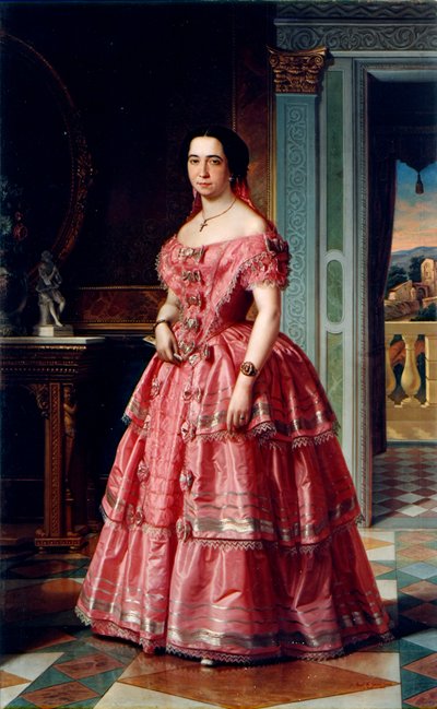 retrato de uma senhora de Angel María Cortellini