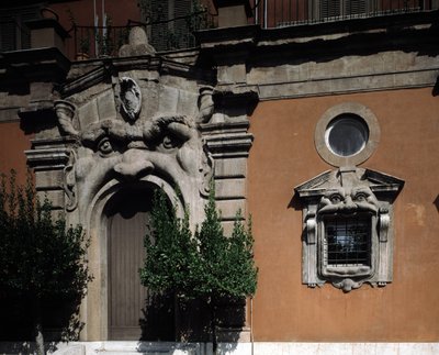 Vista do palácio Zuccari de or Zuccaro Federico Zuccari