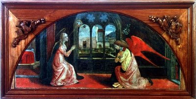 Anunciação (tempera no painel) de or di Giovanni Monte del Fora
