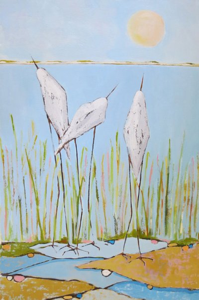 Aves serenas dos pântanos de phyllis adams