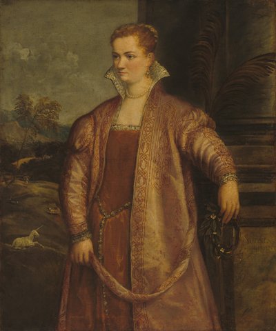Irene de Spilimbergo de possibly begun by Gian Paolo Pace Assistant of Titian