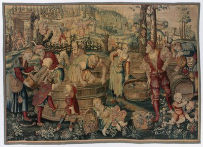 Outono: Cena Vintage de possibly by Gobelins Manufactory