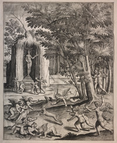 Cupidos em jogo de possibly by Hieronymus Wierix