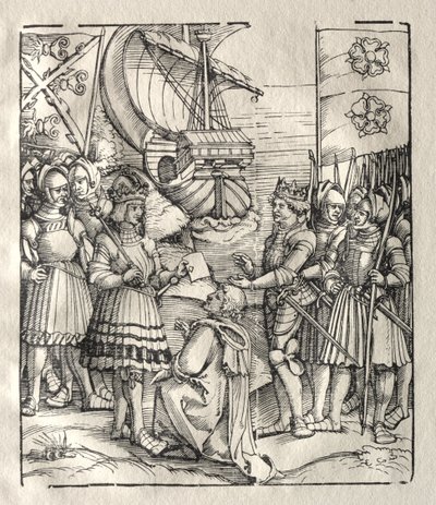 Maximiliano faz as pazes com Henrique VII de possibly by Peter Flötner