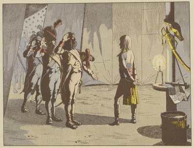 Após a Batalha de Lodi, os velhos soldados ofereceram ao seu jovem comandante o posto de cabo, origem do apelido O Pequeno Cabo, que permaneceu com Napoleão. de pseudonym for Onfray de Breville Jacques Job
