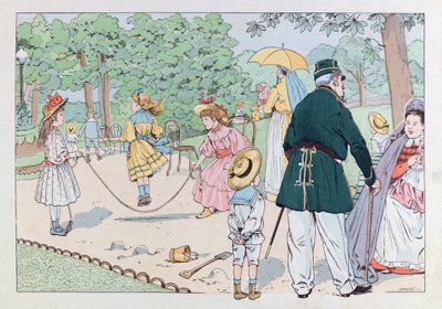 Jacques Marie Gaston Gaston Onfray de Breville dit JOB (1858 - 1931); Ilustração do livro "Les epees de France": O Guardião da Praça no século XIX; Coll, Parte de pseudonym for Onfray de Breville Jacques Job