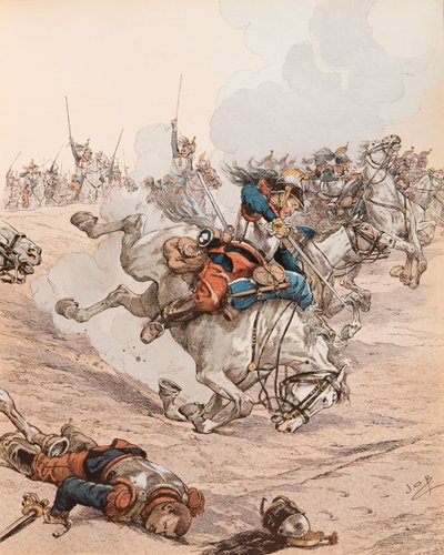 Jacques Marie Gaston Onfroy de Breville dit JOB (1858-1931) - Encarregado dos navios de guerra na batalha de Reichshoffen (ou Fréeschwiller Woerth) em 1870, Coleção Particular de pseudonym for Onfray de Breville Jacques Job