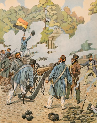 Jacques Marie Gaston Onfroy de Breville dit JOB (1858-1931) - História da Bélgica: Jean Joseph Charlier (1794 - 1866) diz que a perna de madeira aponta a sua peça de artilharia contra as tropas holandesas mastigadas no parque de Bruxelas em Setembro de 183 de pseudonym for Onfray de Breville Jacques Job