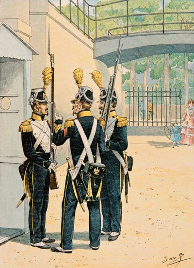 Jacques Marie Gaston Gaston Onfroy de Breville dit JOB (1858-1931) - Forfait das tropas francesas em todos os momentos: Voltigeurs de la Garde Imperiale, Colecção Privada de pseudonym for Onfray de Breville Jacques Job