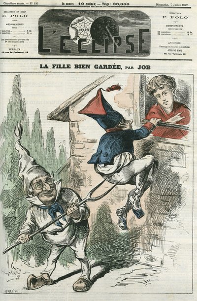La fille bien gardee. Capa em "L