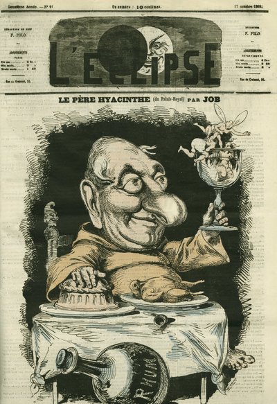 Louis Hyacinthe Duflost dit Hyacinthe (1814-1887), ator francês. Capa em "L