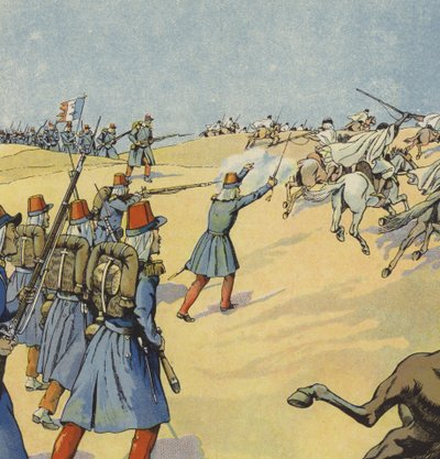 A conquista francesa da Argélia (cor litho) de pseudonym for Onfray de Breville Jacques Job