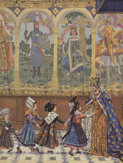 As províncias francesas ligadas ao reino da França durante o reinado de Luís XI (cor litho) de pseudonym for Onfray de Breville Jacques Job