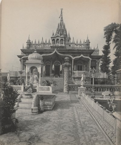 Pareshnath, Templo Jain, Calcutá de studio of A. W. A. Plâté Studio (Ceylonese)