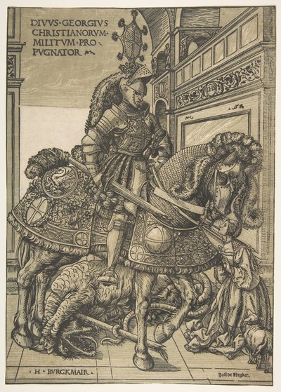 São Jorge a Cavalo, 15081518. de the Elder Hans Burgkmair