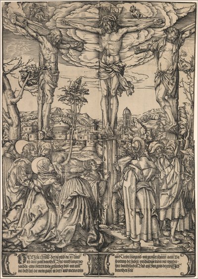 A Crucificação, 1527. de the Elder Hans Burgkmair
