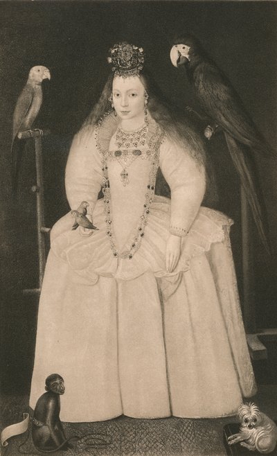 "Arabella Stewart", século XVI, 1904. de the Younger Marcus Gheeraerts