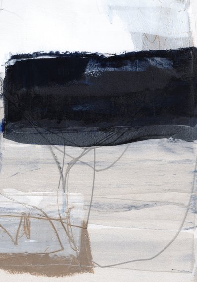 Bloco preto abstrato e sereno de uplusmestudio