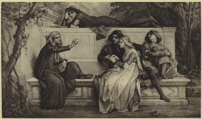 Um poeta florentino (fotogravura) de Alexandre Cabanel