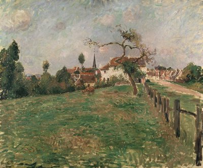 A aldeia de Eragny, do século XIX de Camille Jacob Pissarro