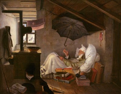 O pobre poeta de Carl Spitzweg