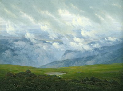 Nuvens à deriva de Caspar David Friedrich