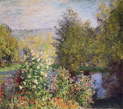Um canto do jardim em Montgeron, 1876-7 de Claude Monet