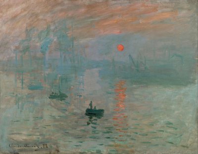 Impressão, nascer do sol de Claude Monet