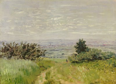 Paisagem, vista completa de Argenteuil (Colinas de Sannois), 1872 de Claude Monet