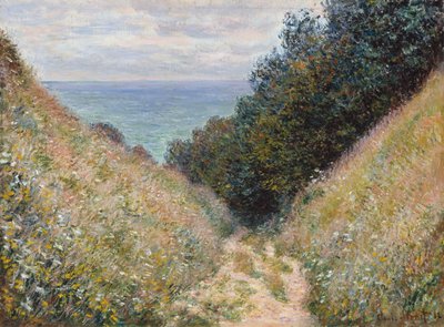 Estrada, la, cavée, pourville de Claude Monet
