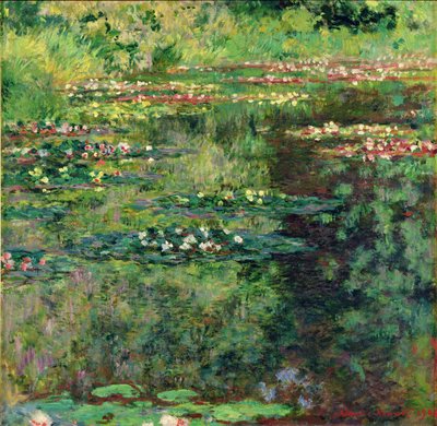 A lagoa de Waterlily, 1904 de Claude Monet