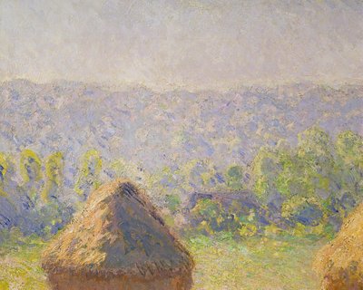 The Haystacks ou, O Fim do Verão, em Giverny, 1891 óleo sobre tela detalhe de 19132 de Claude Monet