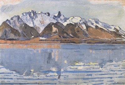 Thunersee com o Stockhornkette de Ferdinand Hodler