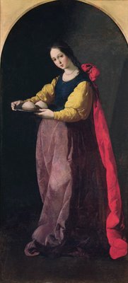 Santa Ágata de Francisco de Zurbaran