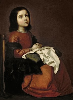 A Infância da Virgem, c.1660 de Francisco de Zurbaran
