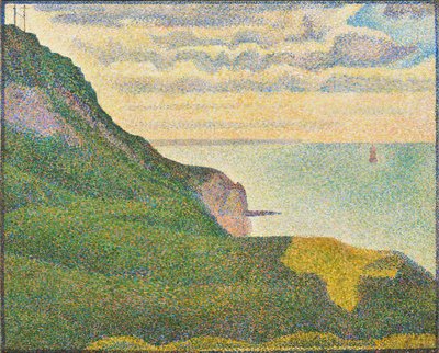 Seascape em Port-en-Bessin, Normandia, 1888 de Georges Seurat