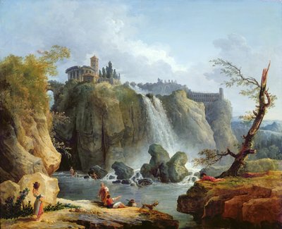 As Cataratas do Tivoli, 1768 de Hubert Robert