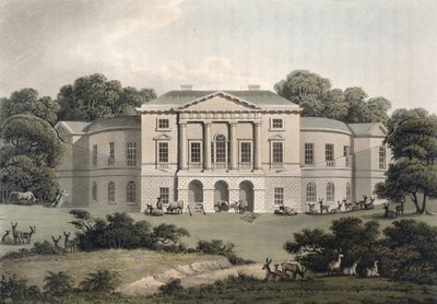 Lord Sidmouth&39;s, em Richmond Park, de "Fragmentos sobre a Teoria e Prática da Jardinagem Paisagista", publicado em 1816 (aquatinta) (ver também 209651) de Humphry Repton