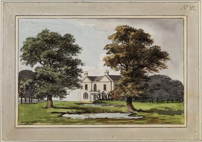 Ilustração de &39;Red Books&39;, para &39;Mogenhanger in Bedfordshire, a Seat of Godfrey Thornton Esq.&39; de Humphry Repton