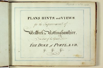 Livro Vermelho: Welbeck de Humphry Repton